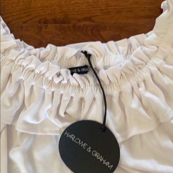 Harlowe & Graham off the shoulder blouse - Picture 2 of 3